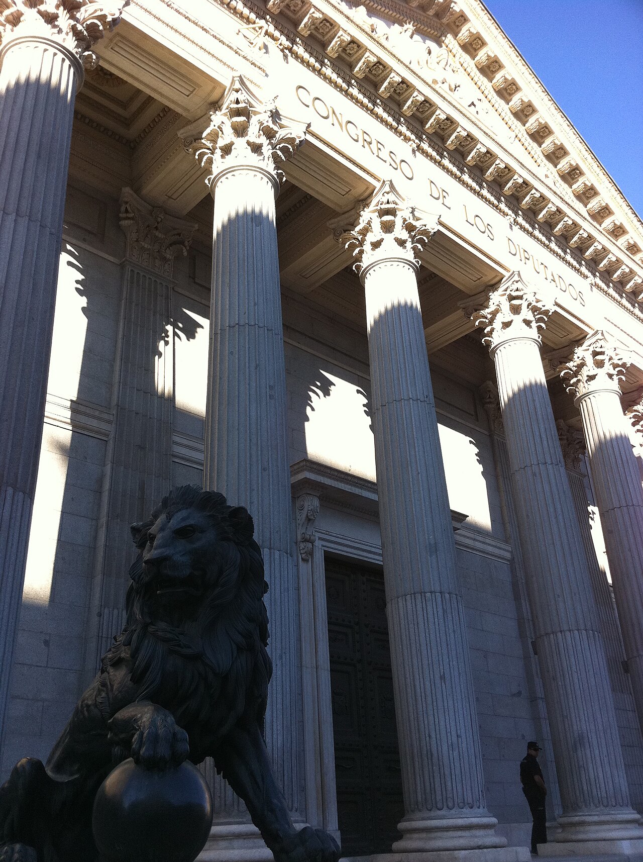 The Congreso de los Diputados, Spain's lower house of parliament, in Madrid