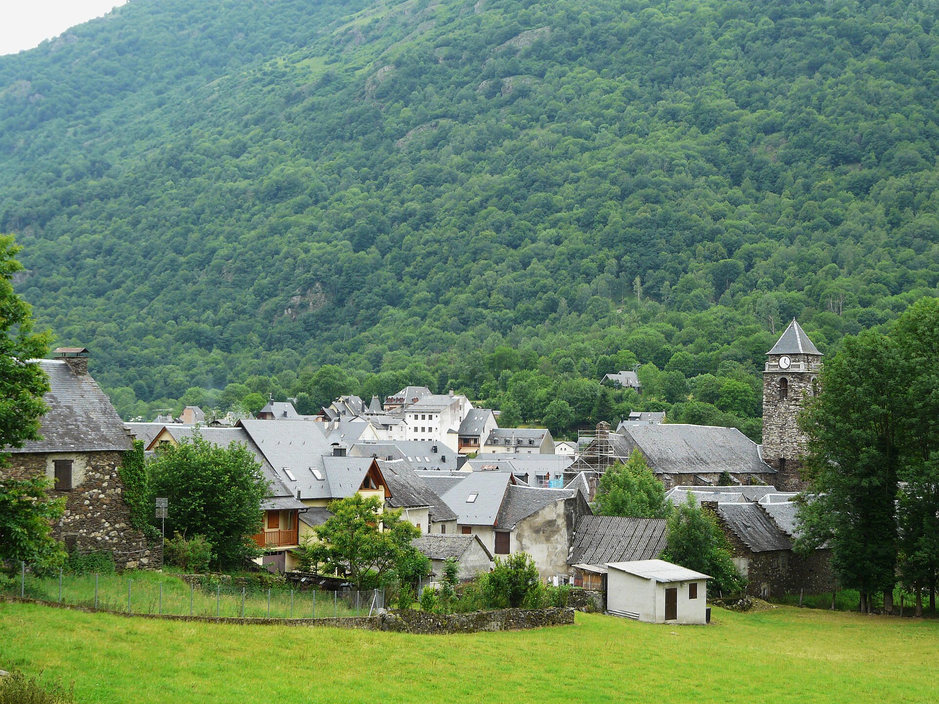 The village of Les in the Val d'Aran, near the French border